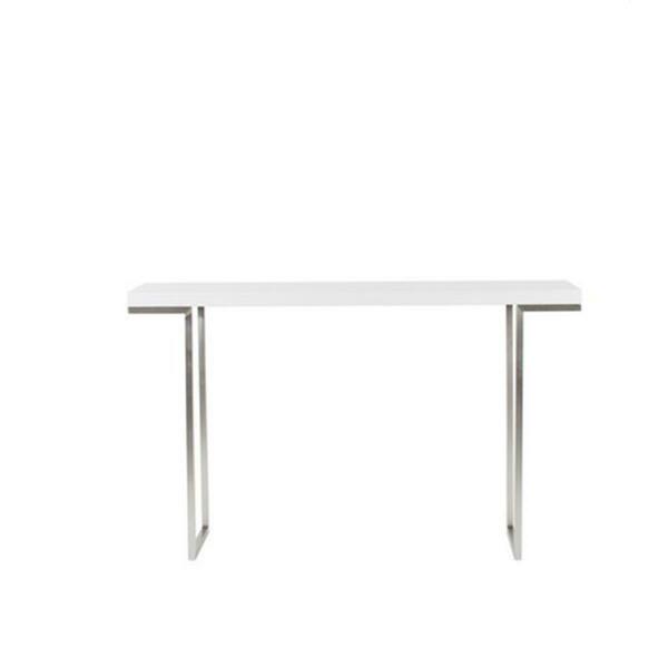 Moes Home Collection Repetir Console Table Lacquer, White ER-1023-18-0